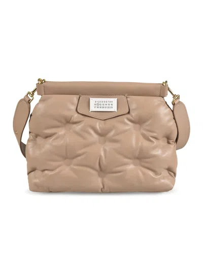 Maison Margiela Glam Slam Quilted Shoulder Bag In Beige