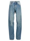 MAISON MARGIELA DIAGONAL STITCHING JEANS