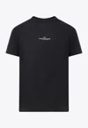 Maison Margiela Distorted Logo T-shirt In Black