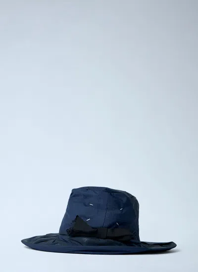 Maison Margiela Distressed Bucket Hat In Blue