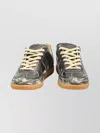 Maison Margiela Replica Sneakers Made Of Shiny Coated Leather In Black