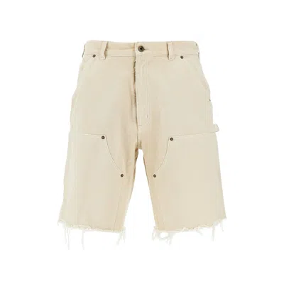Maison Margiela Distressed Cotton Utility Shorts