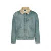 Maison Margiela Cotton Denim Workwear Zip Jacket In Blue