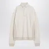 Maison Margiela Distressed-effect Ecru Sweatshirt Men