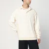 Maison Margiela Distressed-effect Ecru Sweatshirt Men In White