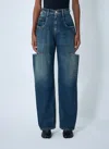 Maison Margiela Distressed Five-pocket Jeans In Blue
