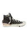 Maison Margiela High-top Sneakers With A Worn-look Finish In Black