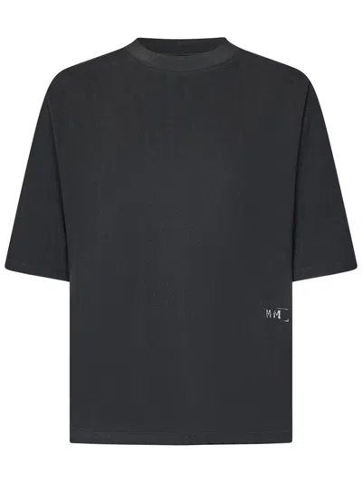 Maison Margiela Distressed Oversized Black Cotton T-shirt