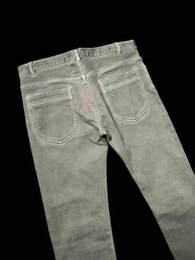 Pre-owned Maison Margiela Distressed Slim Jeans (32) In Grey