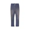 Maison Margiela Distressed Sweatpants Man Vintage Blue In Blue