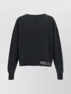 Maison Margiela Distressed Sweatshirt With Ribbed Cuffs And Hem