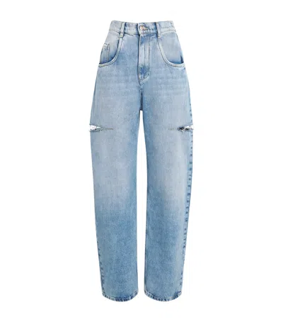 MAISON MARGIELA DISTRESSED WIDE-LEG JEANS