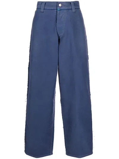 Maison Margiela High-waisted Wide-leg Jeans In Blue