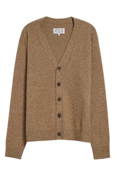 MAISON MARGIELA MAISON MARGIELA DISTRESSED WOOL & COTTON CARDIGAN