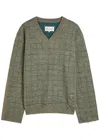 Maison Margiela Distressed Wool Jumper In Pattern
