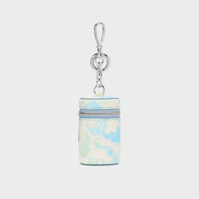 Maison Margiela Dog Waste Bag Dispenser Charm Unisex White And Light Blue