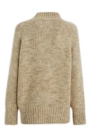 Maison Margiela Chunky-knitted Crewneck Jumper In Beige