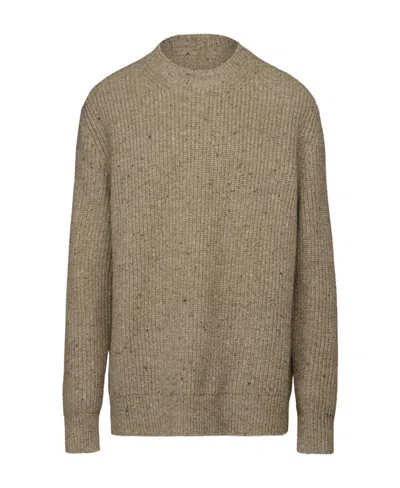 Maison Margiela Donegal Classic Knitted Sweater In Brown