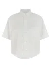 Maison Margiela Short Sleeve Shirt Button Down Collar Pocket In White