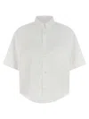 Maison Margiela Short Sleeve Shirt Button Down Collar Pocket In White