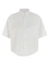 Maison Margiela Short Sleeve Shirt Button Down Collar Pocket In White