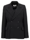 Maison Margiela Double-breasted Blazer Blazer And Suits Black