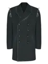 Maison Margiela Versatile Coat With Removable Inner Layer In Black
