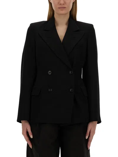 Maison Margiela Double-breasted Jacket In Black