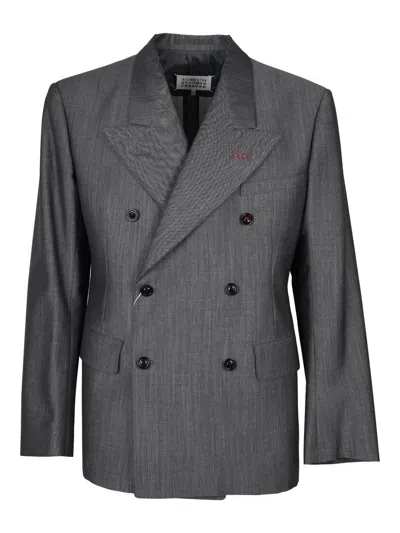 MAISON MARGIELA DOUBLE BREASTED TAILORED BLAZER