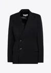 Maison Margiela Double-breasted Blazer Blazer And Suits Black In Black