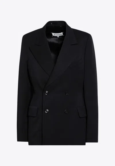 MAISON MARGIELA DOUBLE-BREASTED WOOL BLAZER