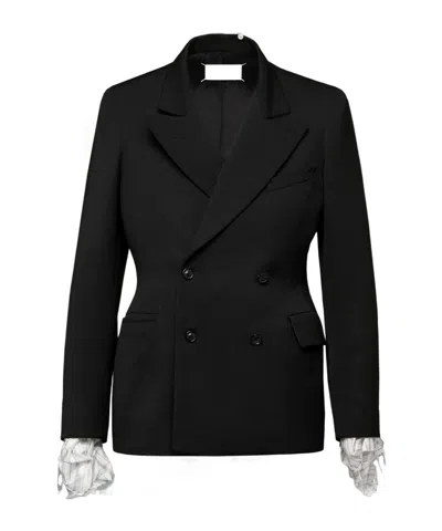 Maison Margiela Double-breasted Tailored Blazer In Black