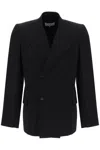 Maison Margiela Double-breasted Wool Jacket In Black