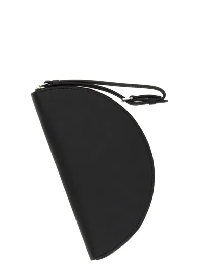 Maison Margiela Dpp-micro Halfmoon Pouch In Black