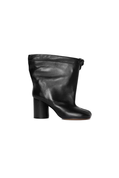 Maison Margiela Drawstring Ankle Tabi Boots Black