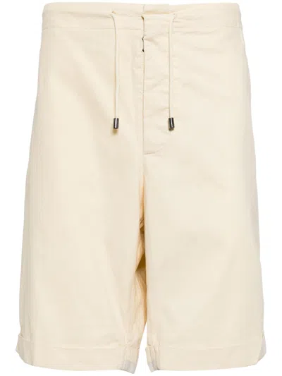 Maison Margiela Drawstring Knee-length Shorts In White