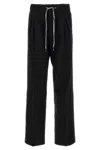 Maison Margiela Drawstring Pants With Darts In Black