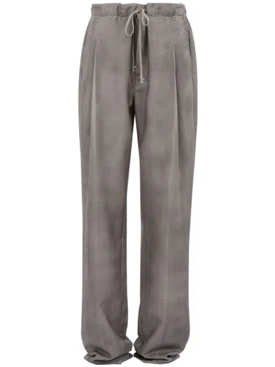 MAISON MARGIELA DRAWSTRING STRAIGHT-LEG TROUSERS