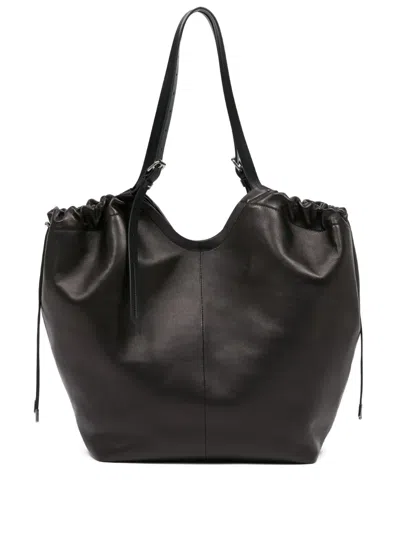 Maison Margiela Drawstring Tote Bag In Black