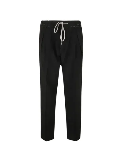 Maison Margiela Drawstring Trousers In Black