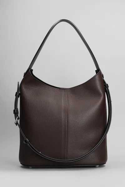 Maison Margiela Dres Sage Hobo Shoulder Bag In Brown Leather