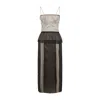 Maison Margiela Multicolor Silk Midi Dress