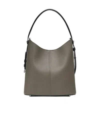 Maison Margiela Dress-age Dual-strap Leather Shoulder Bag In Black