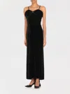 Maison Margiela Knee Length Velvet Dress With Asymmetric Hem