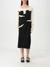 Maison Margiela Spliced-jersey Midi Dress In Black