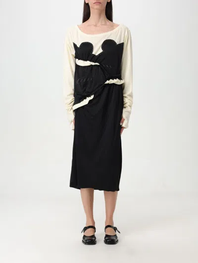 Maison Margiela Viscose And Cotton Blend Skirt In Black