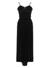 Maison Margiela Knee Length Velvet Dress With Asymmetric Hem