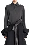 Maison Margiela Work-in-progress Dress Woman Black In Black