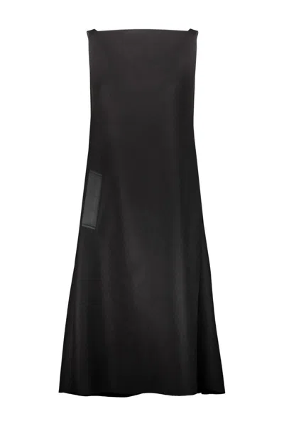 Maison Margiela Black Cape Midi Dress