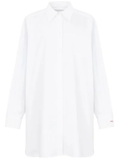 Maison Margiela Drop-shoulder Cotton Shirt In Optical White